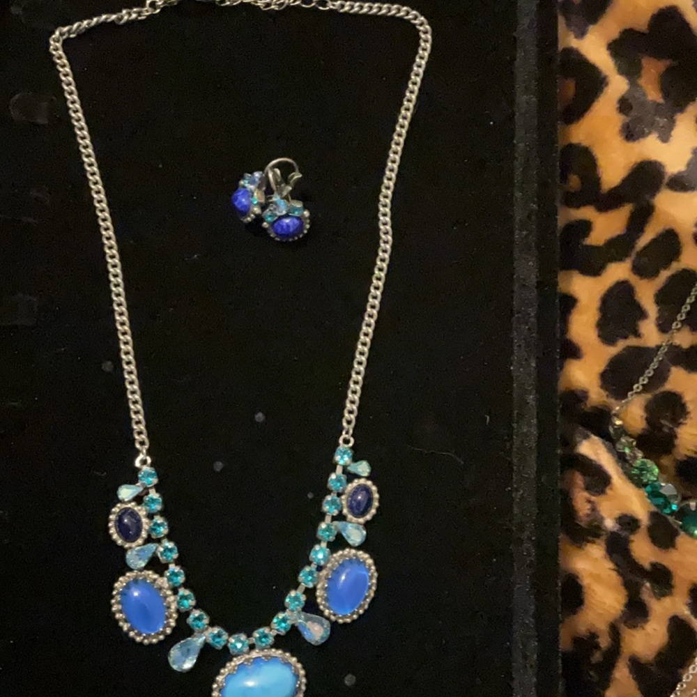 Sorrelli Azure and Silver Necklace Set